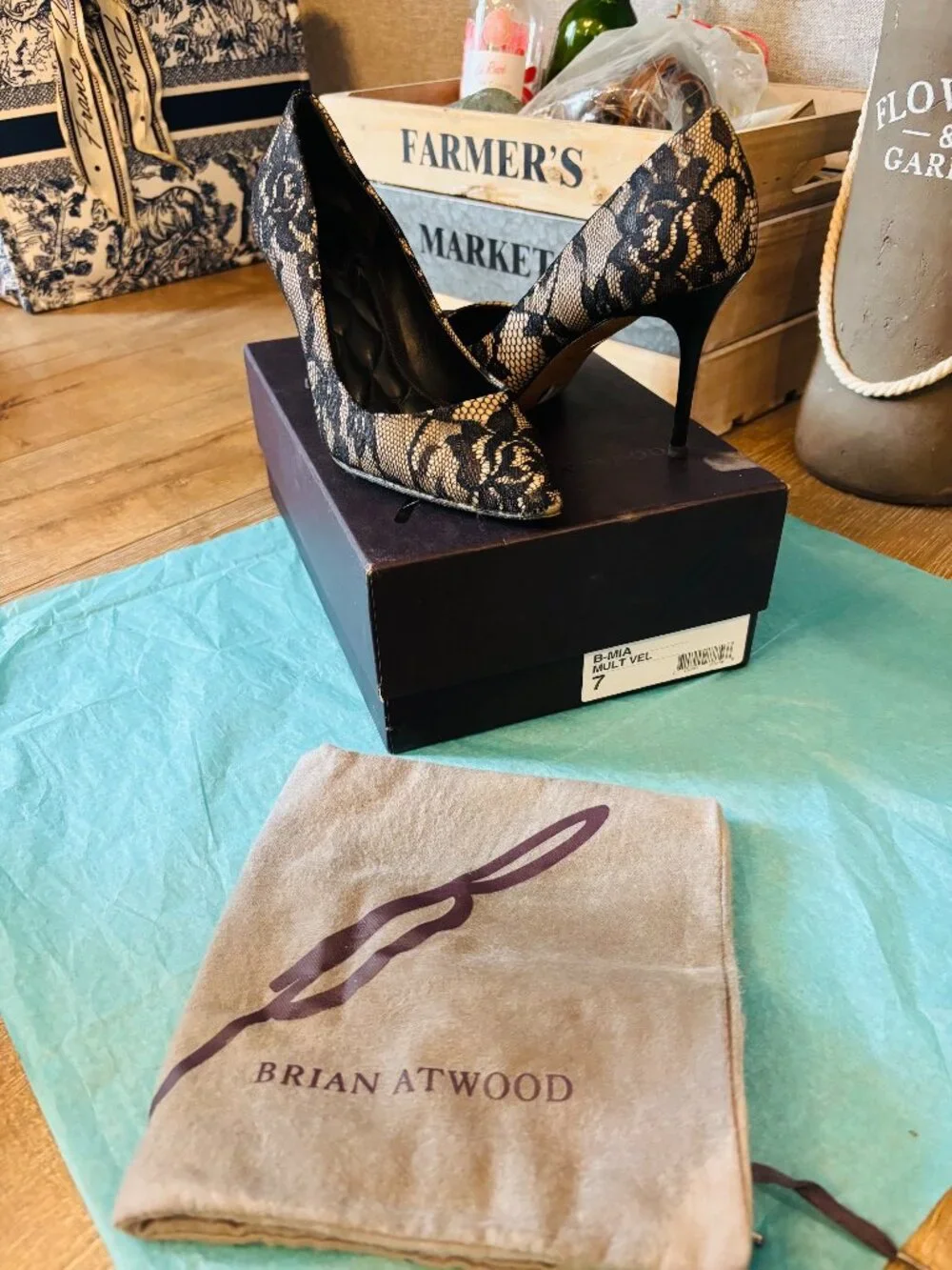 Brian Atwood Lace Pumps